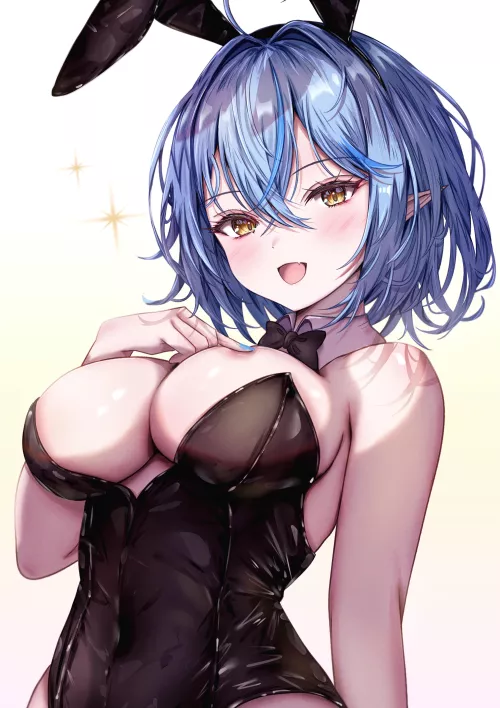 Short haired bunnygirl lamy by marxsander2016