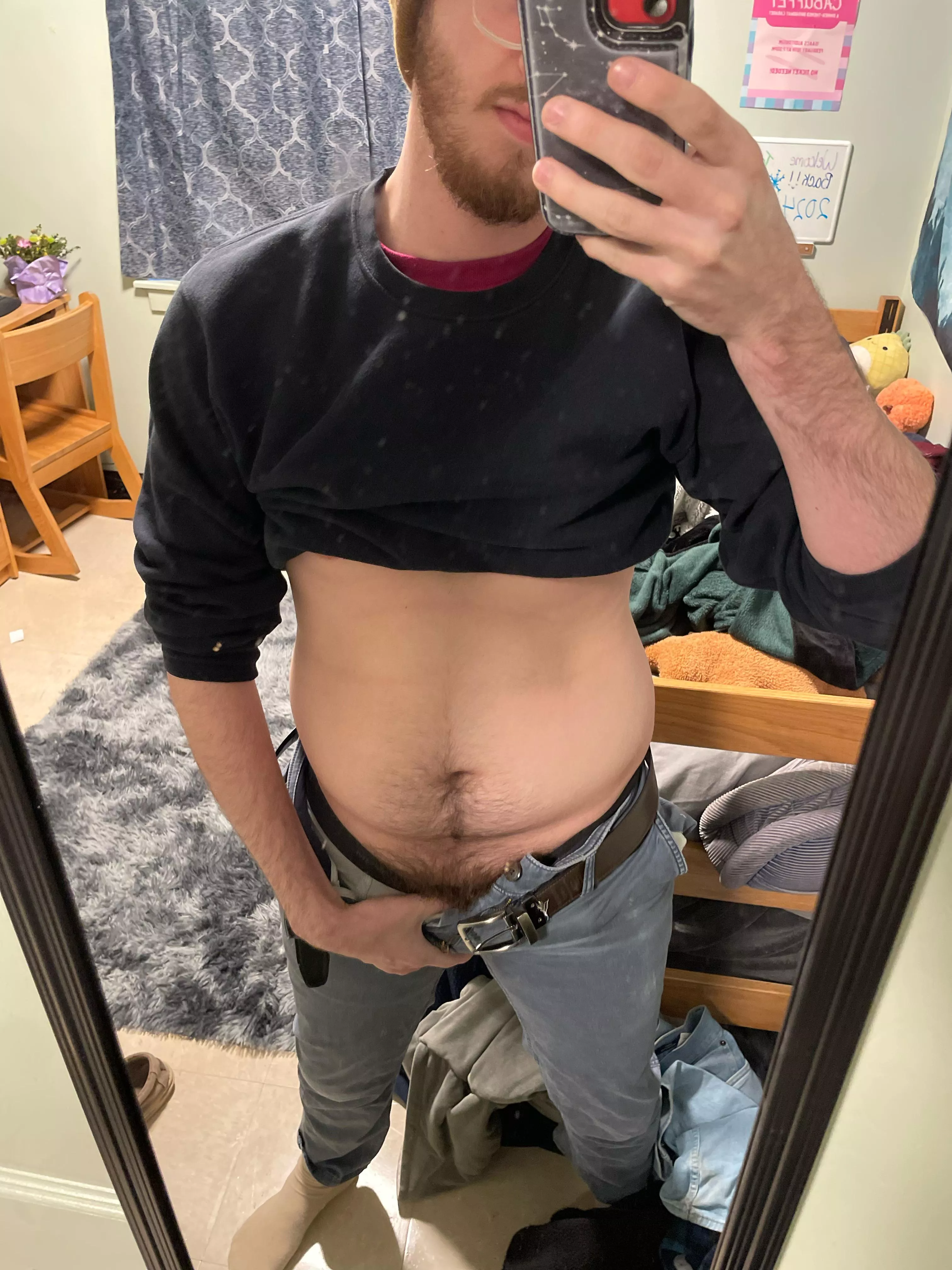 This college ex jock is enjoying his transformation into a hairy bear posted by college_gainer