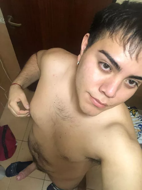 What would you do if you walked into the bathroom and I greeted you like that? 😈 by Hotlian