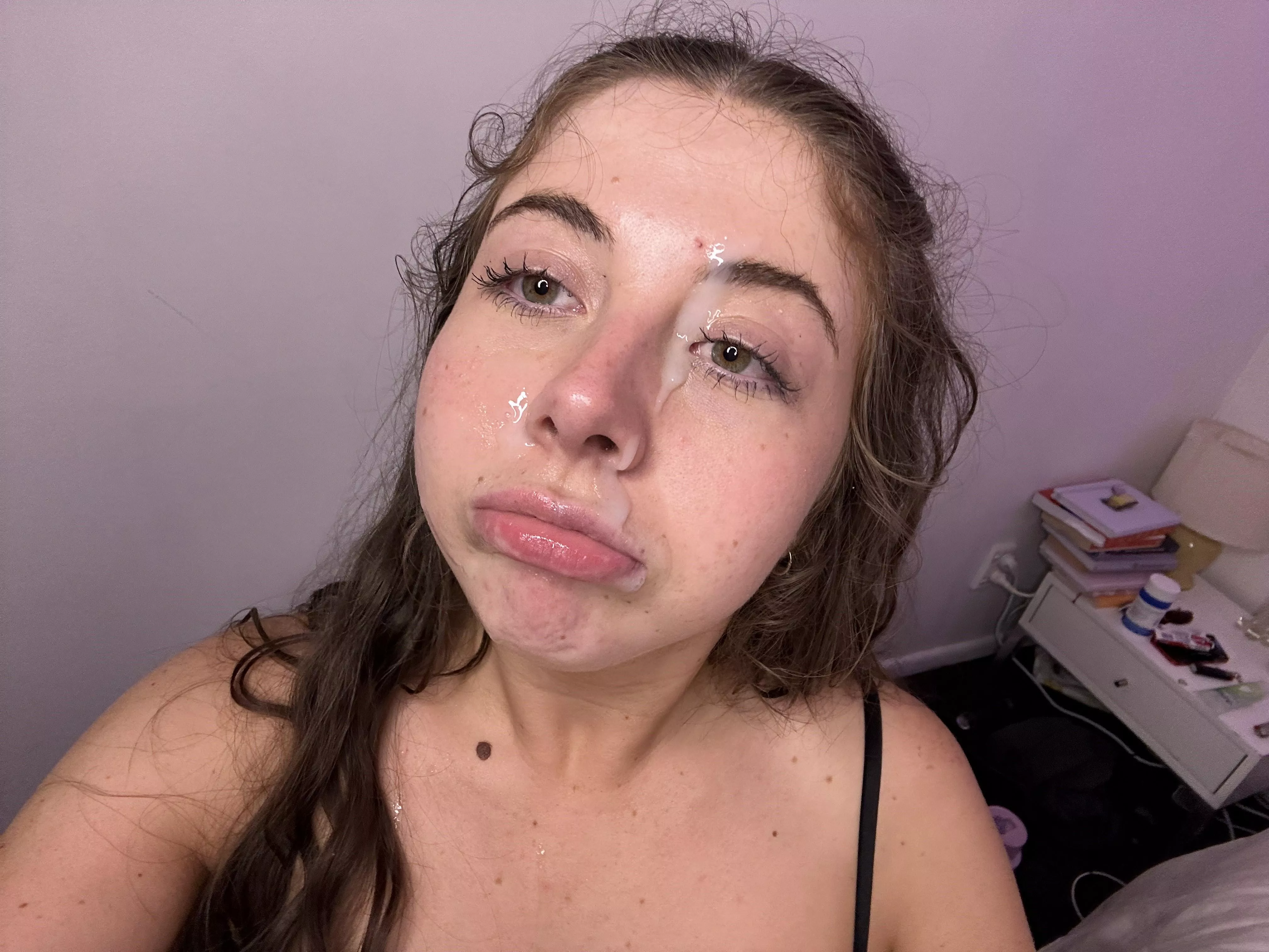 1 guy cum on me, then his 2 friends want a turn ;) posted by limon_rebelde