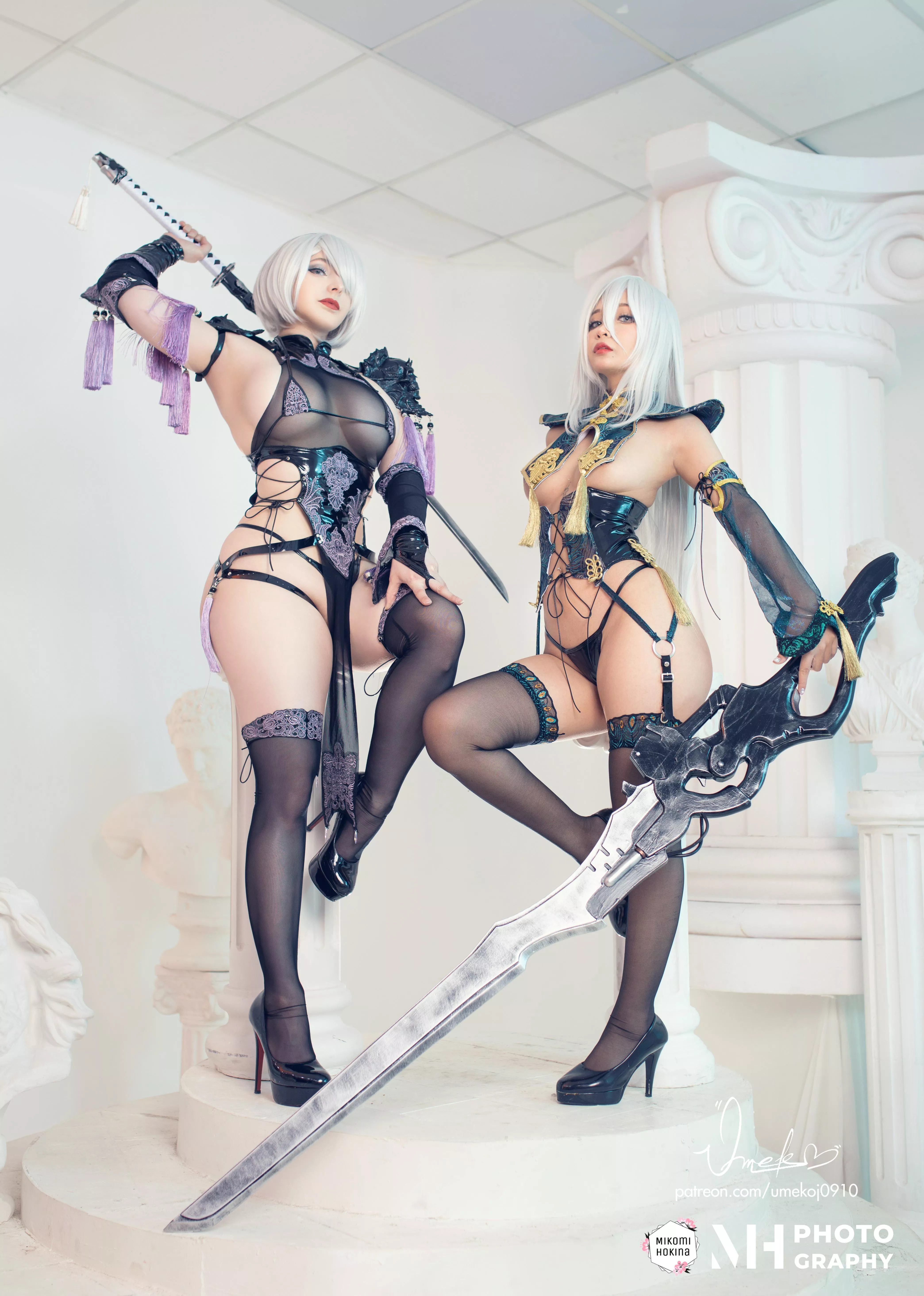 A2 x 2B Shinobi (Nier Automata) by Umeko J and Mikomi Hokina posted by gabanviii