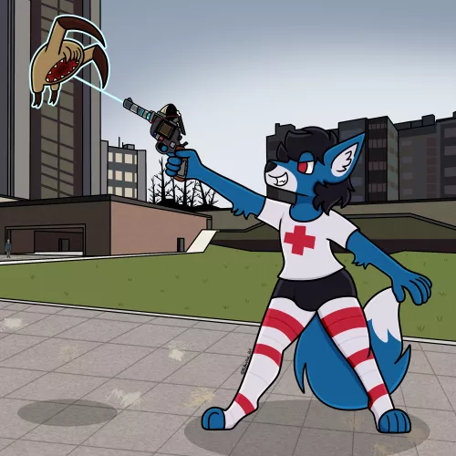 Art raffle prize from Twitter! Art by me! by RGBovine_Art