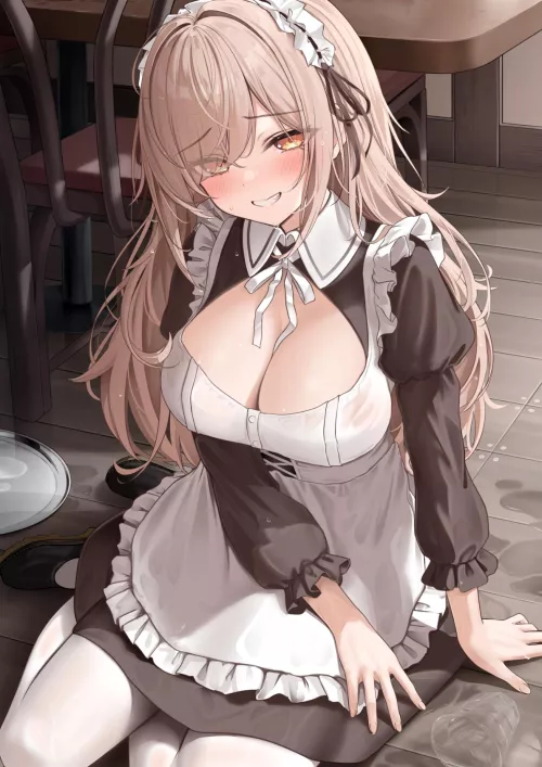 Clumsy Maid [Artist's Original] by xSaviour_N