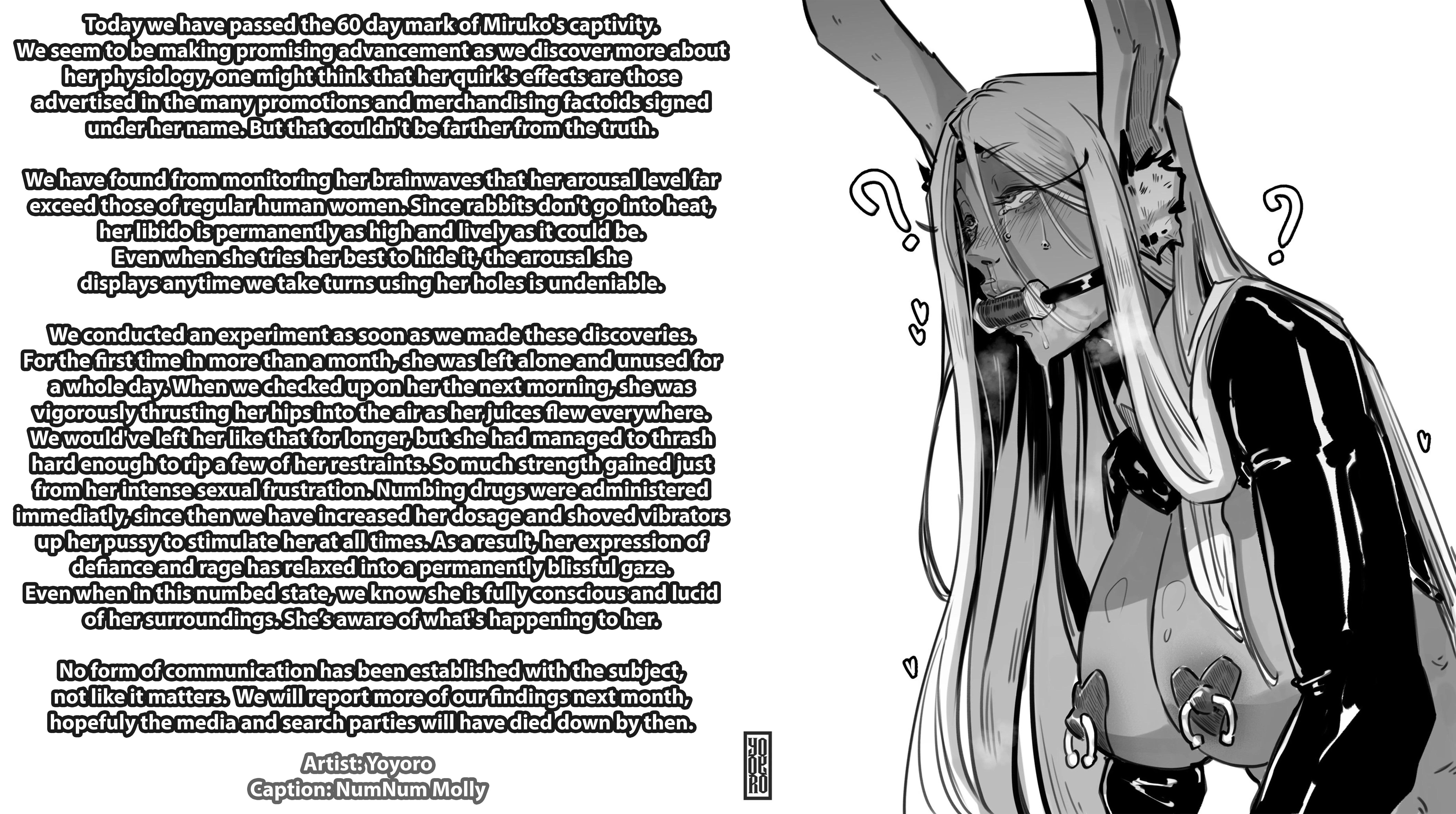 From Hero to Zero [Part 2][MHA][Mirko][Bondage][Noncon][Kidnapping][Drugs][Numbing][Heat][Artist: Yoyoro] posted by Sombraros