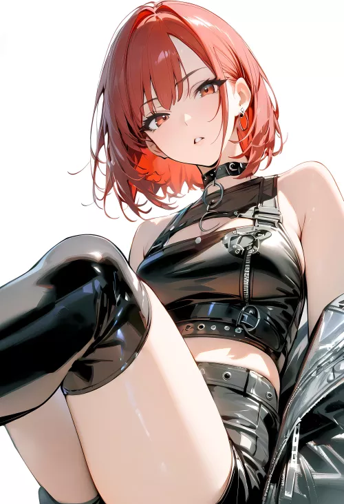 Full Leather Outfit  by CheetahSperm18