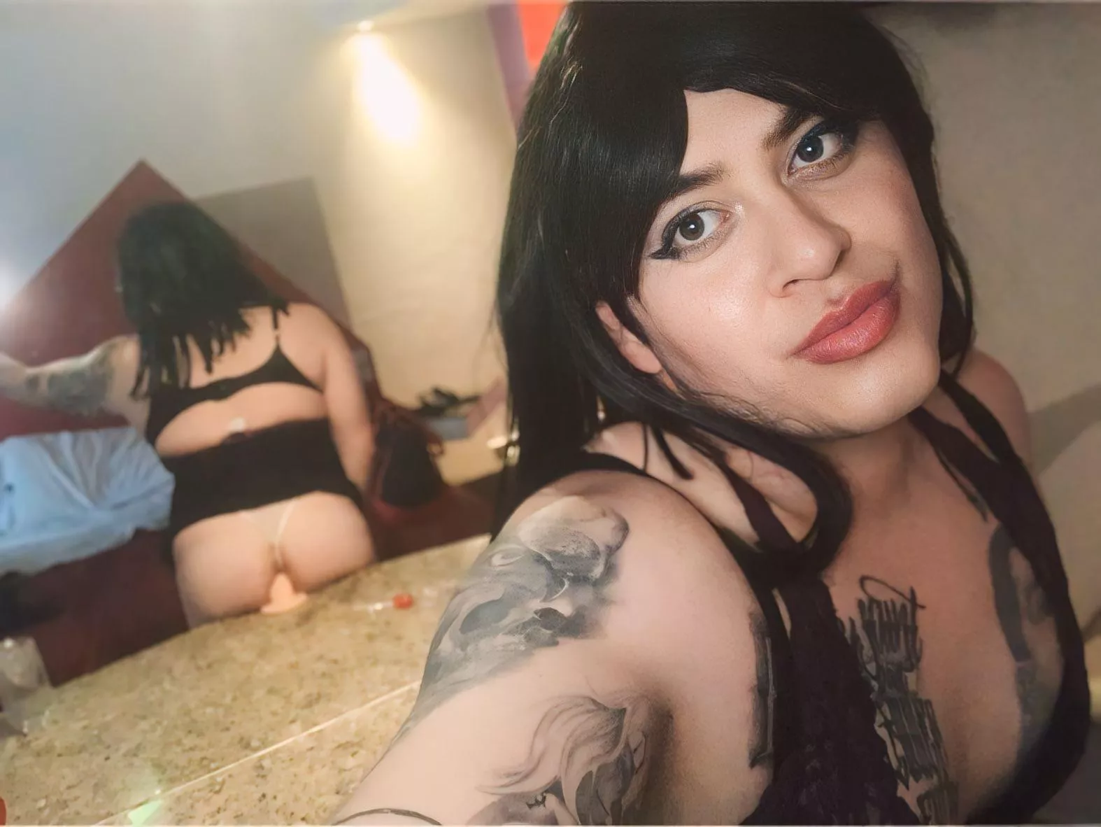 I was just trying to to take a normal selfie 🤭  posted by Adrikass