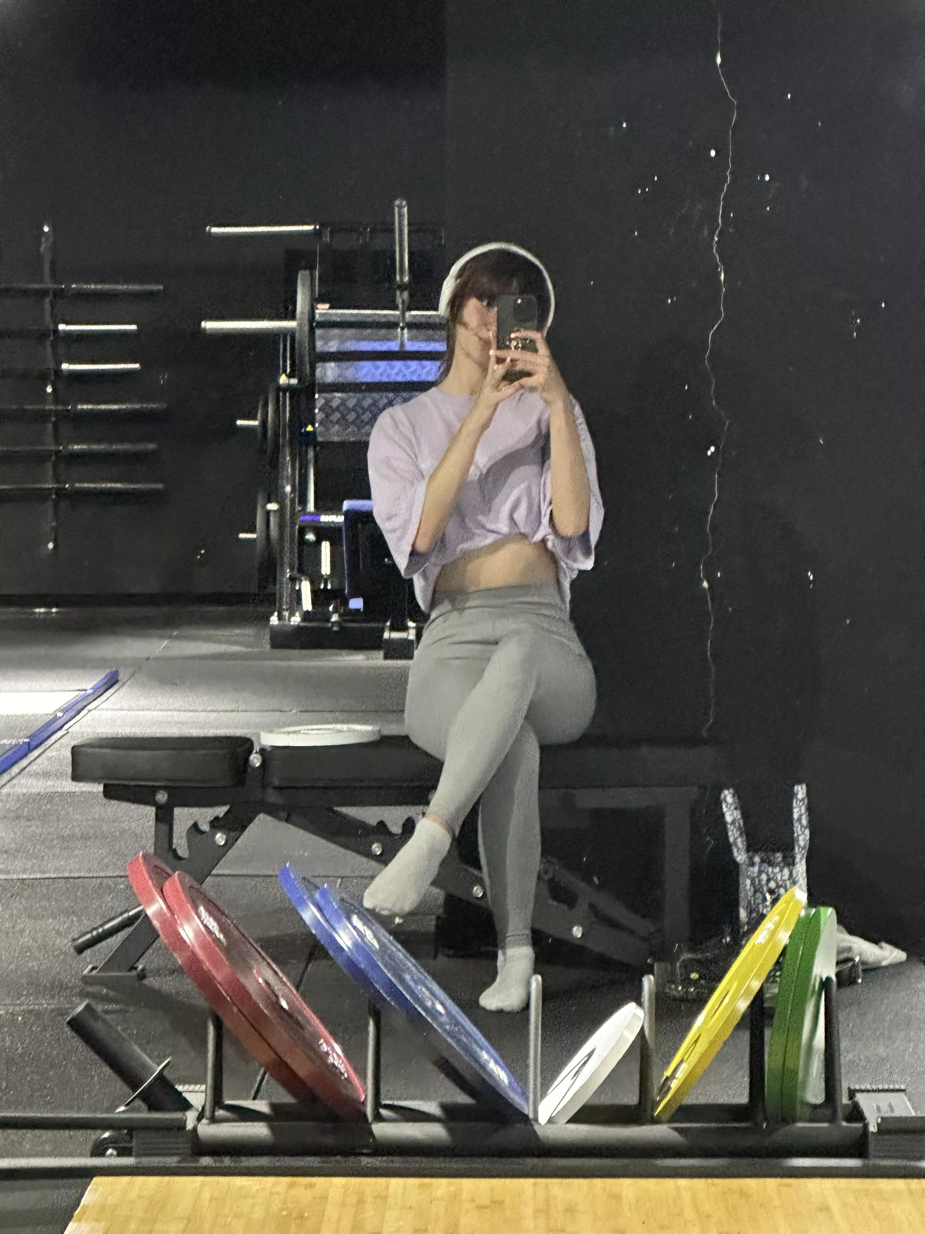 I wonder what’s the first thing that comes into your mind when you see me at the gym (f) posted by j1george