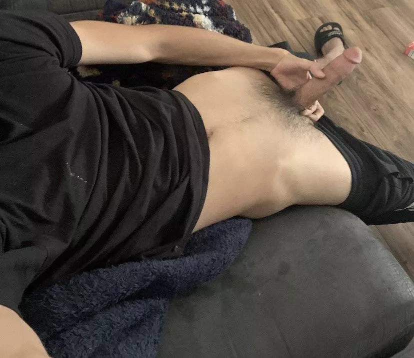 if you walk into the room and you see me holding my dick , what would you do next? posted by Charming-Command1677