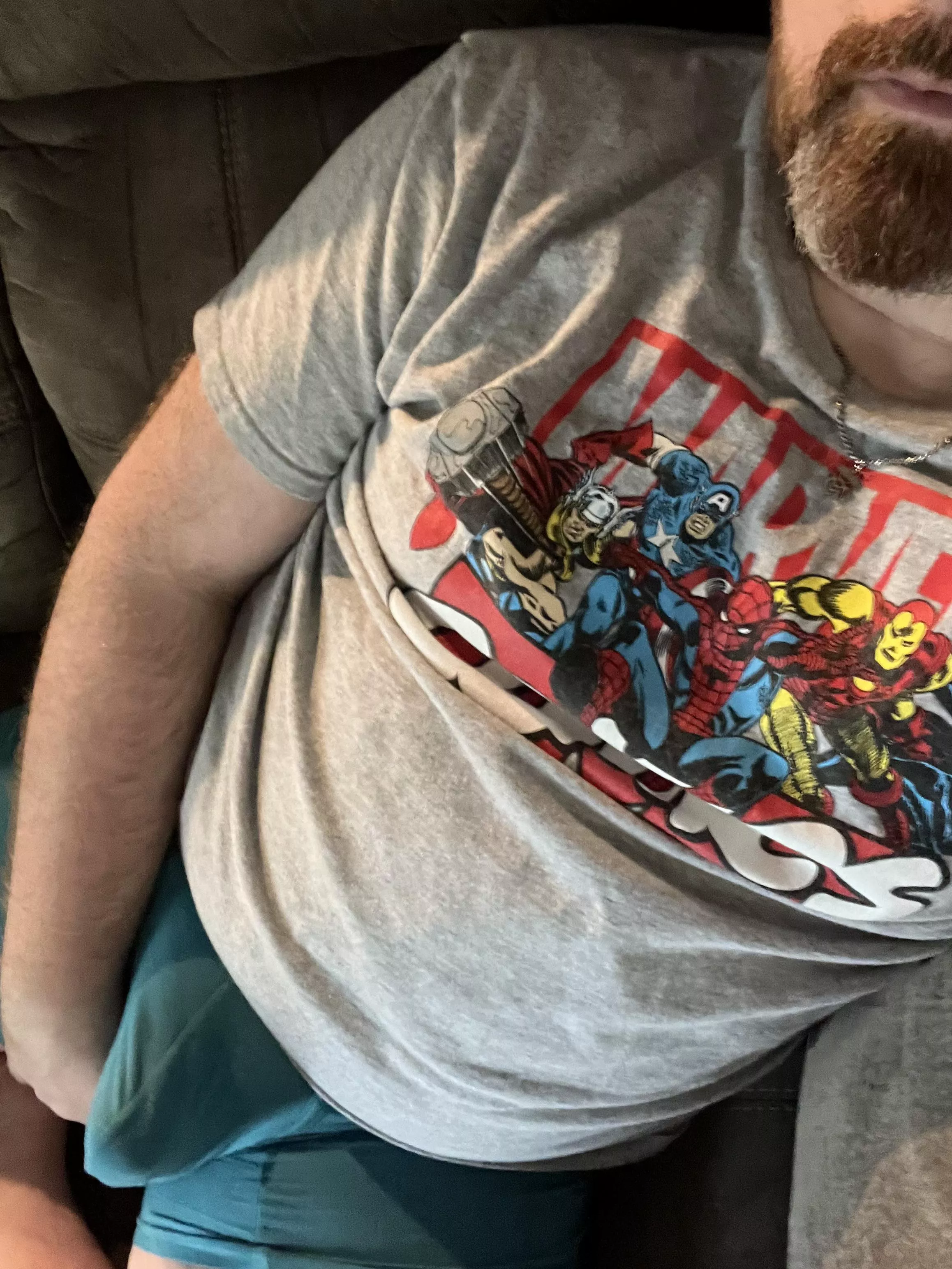 Just bulging on the couch posted by ThornyWillow