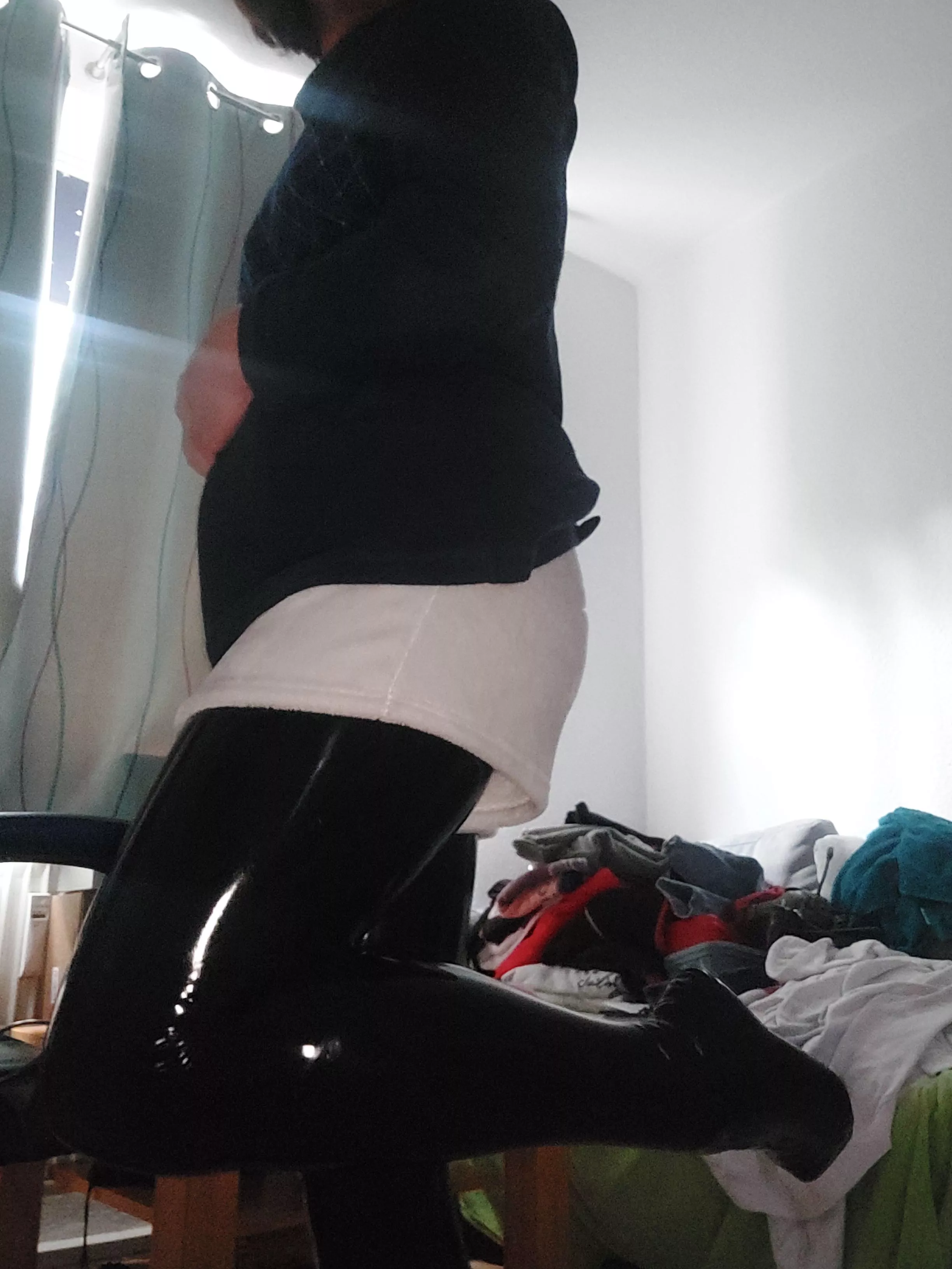 Latex femboy posted by Available-One-4861