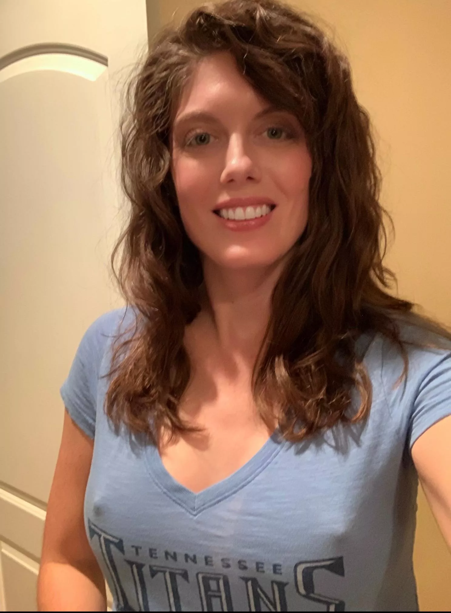 No bra for the draft party posted by BustyBrooke01