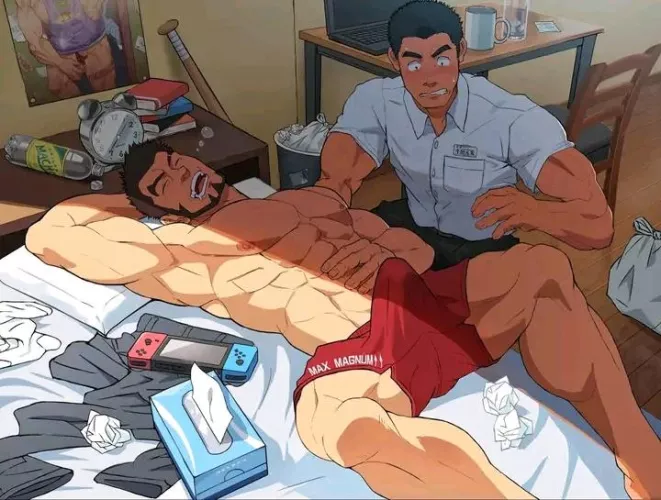 Surprise between roommates by onlyg-boy