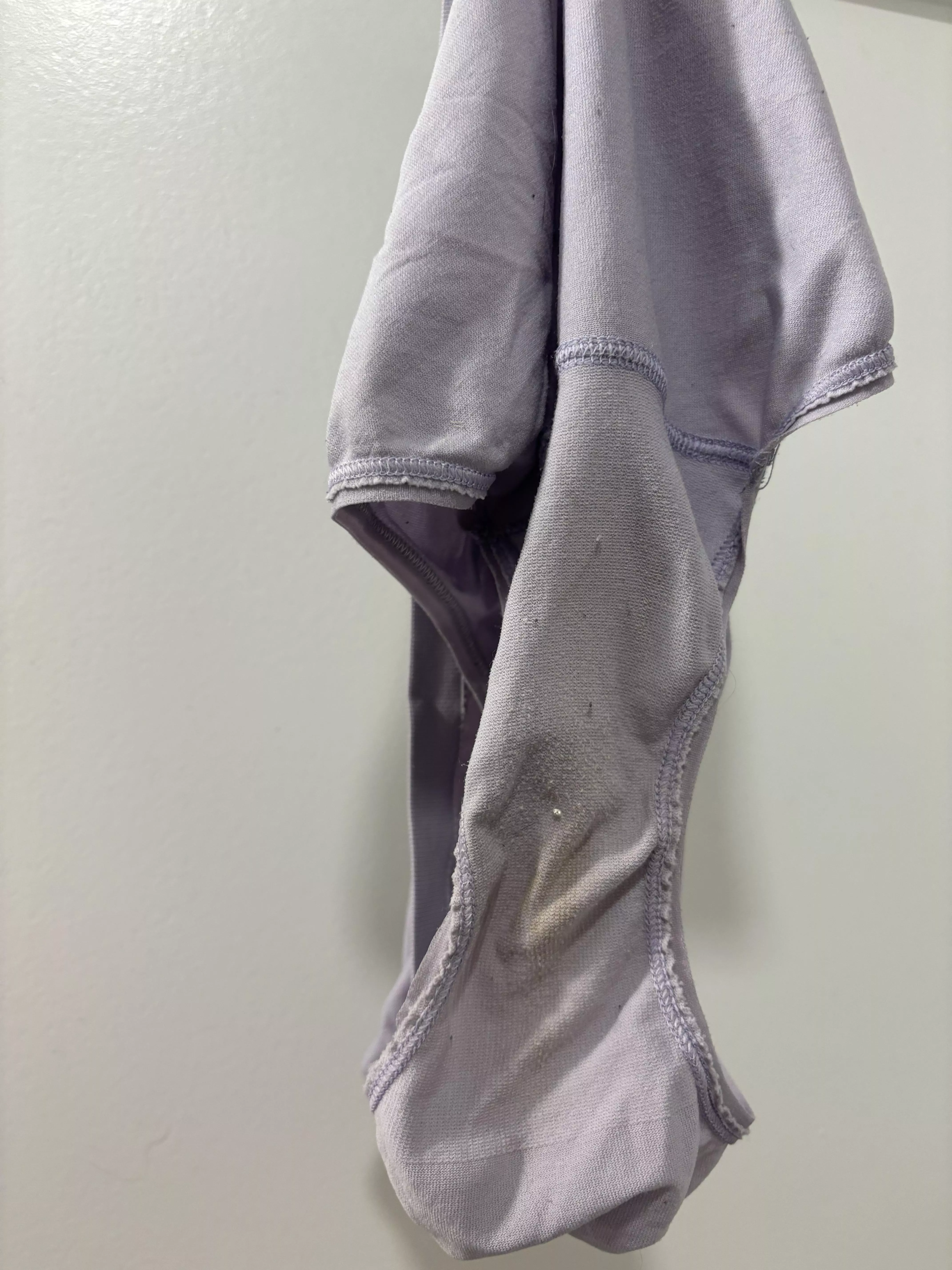 Wife left these hanging for me in bathroom. Absolutely unloaded from her scent. posted by twinmomxxx