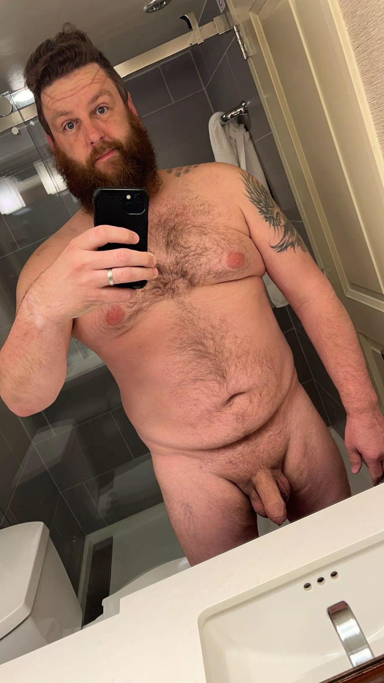 (40) hotel hair posted by Yourbigbearonlyfans