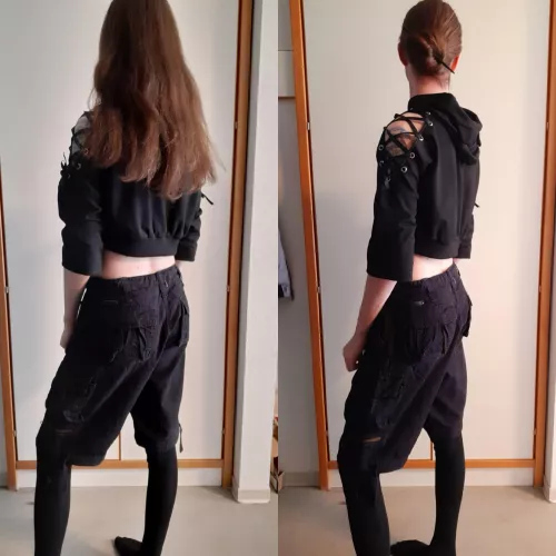 Can't decide. Which one looks better? by bi_and_kinky