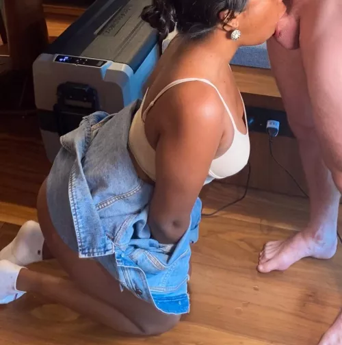 Deepthroating and gagging all over the hotel floor  by CookiesandCreamxx