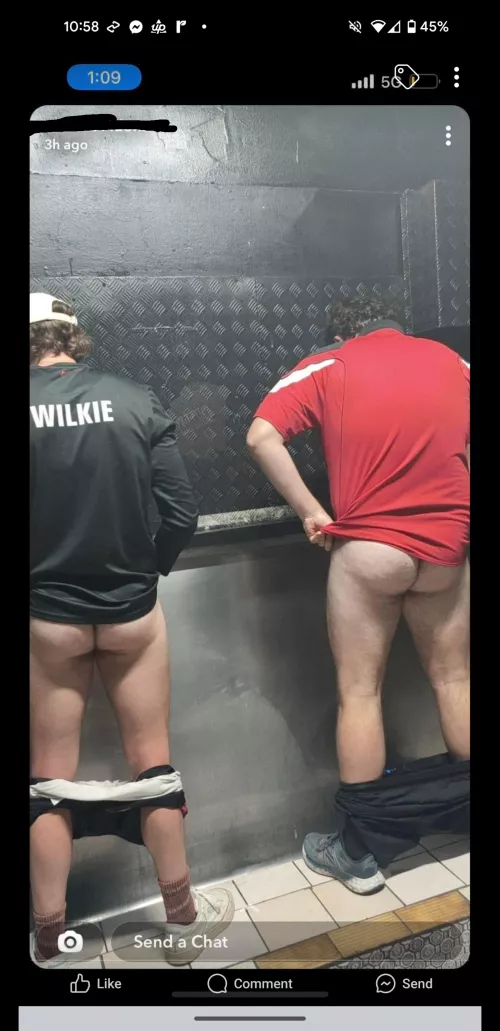 Fellas pissing together by Leather_Egg_6371