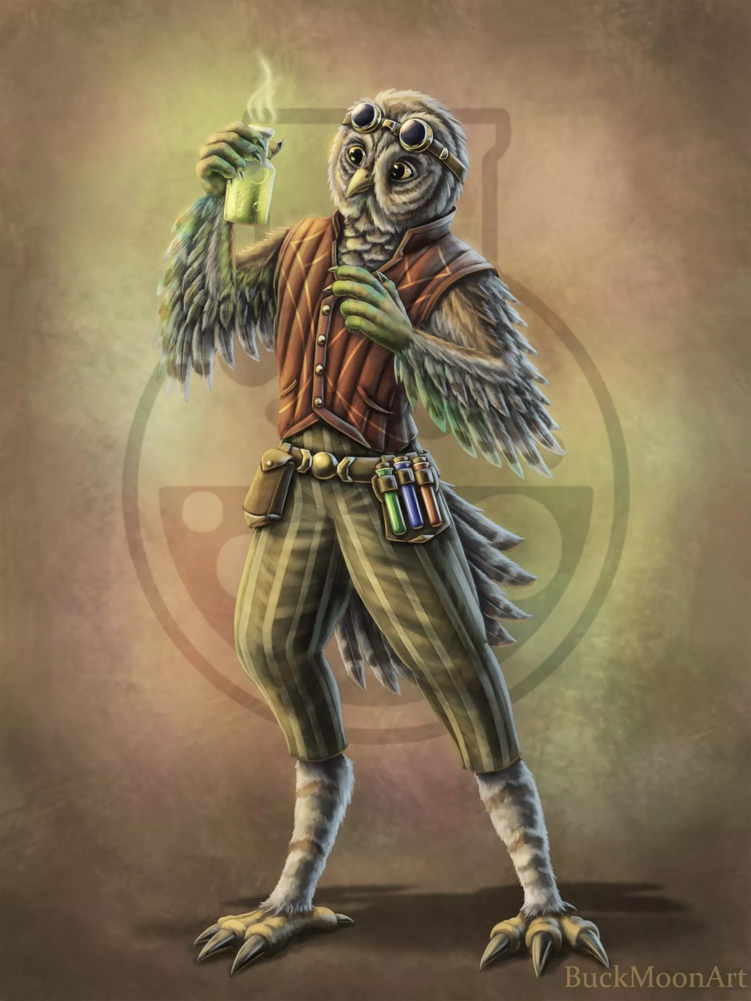 Flint the Owlin Alchemist (Art by Me) posted by ArmedBurrit0