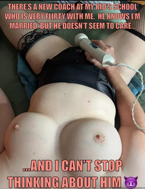 I can’t stop thinking about this guy…he knows I’m married but that just seems to make him want me more. What’s a wife to do?? 😈 by Fox_in_Soxxx
