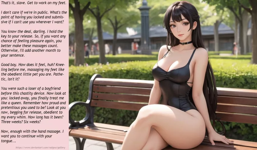 I don't care if we're in public [femdom][chastity][public training] by Nalgou