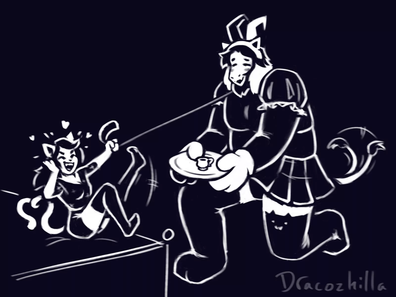 [Mad Mew Mew] and [Asgore] posted by Dracozhilla