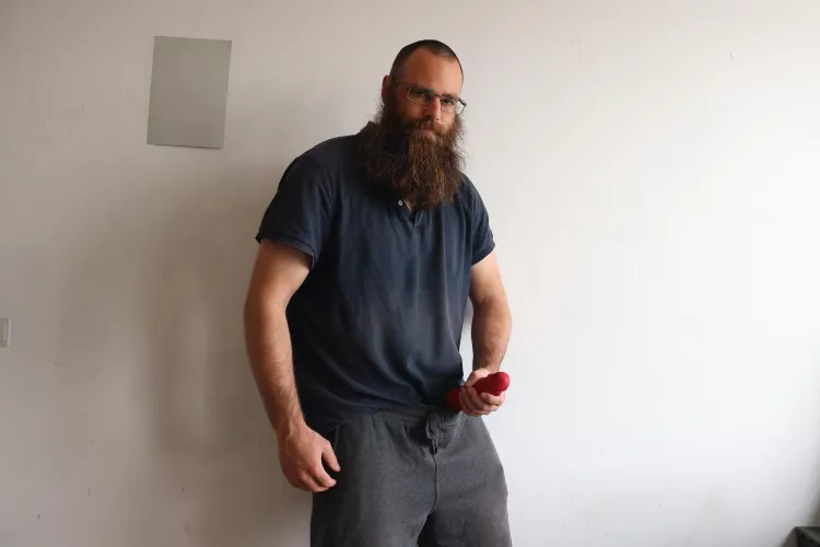 Me, while I'm holding a 10,5 inch dildo in front of me by Mysterious-Man1