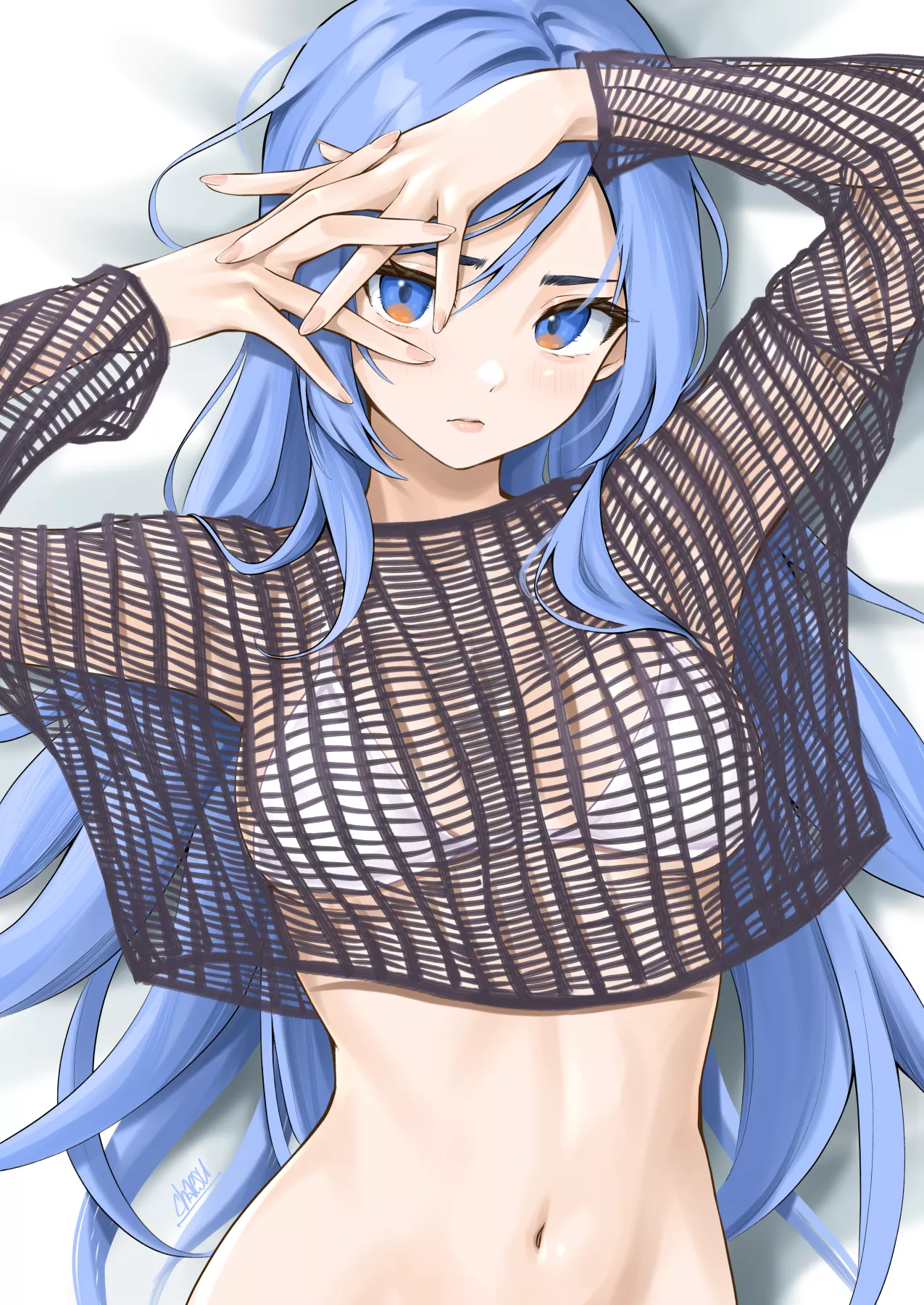 Minah in Crochet Top [Artist's OC] posted by sum-dude