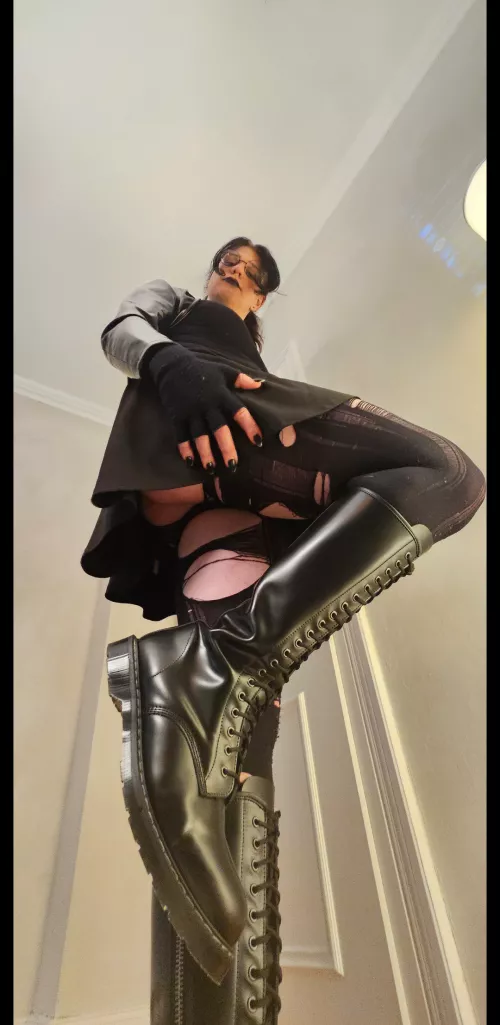 My boots would look amazing on your face~  by ShinyAtheris