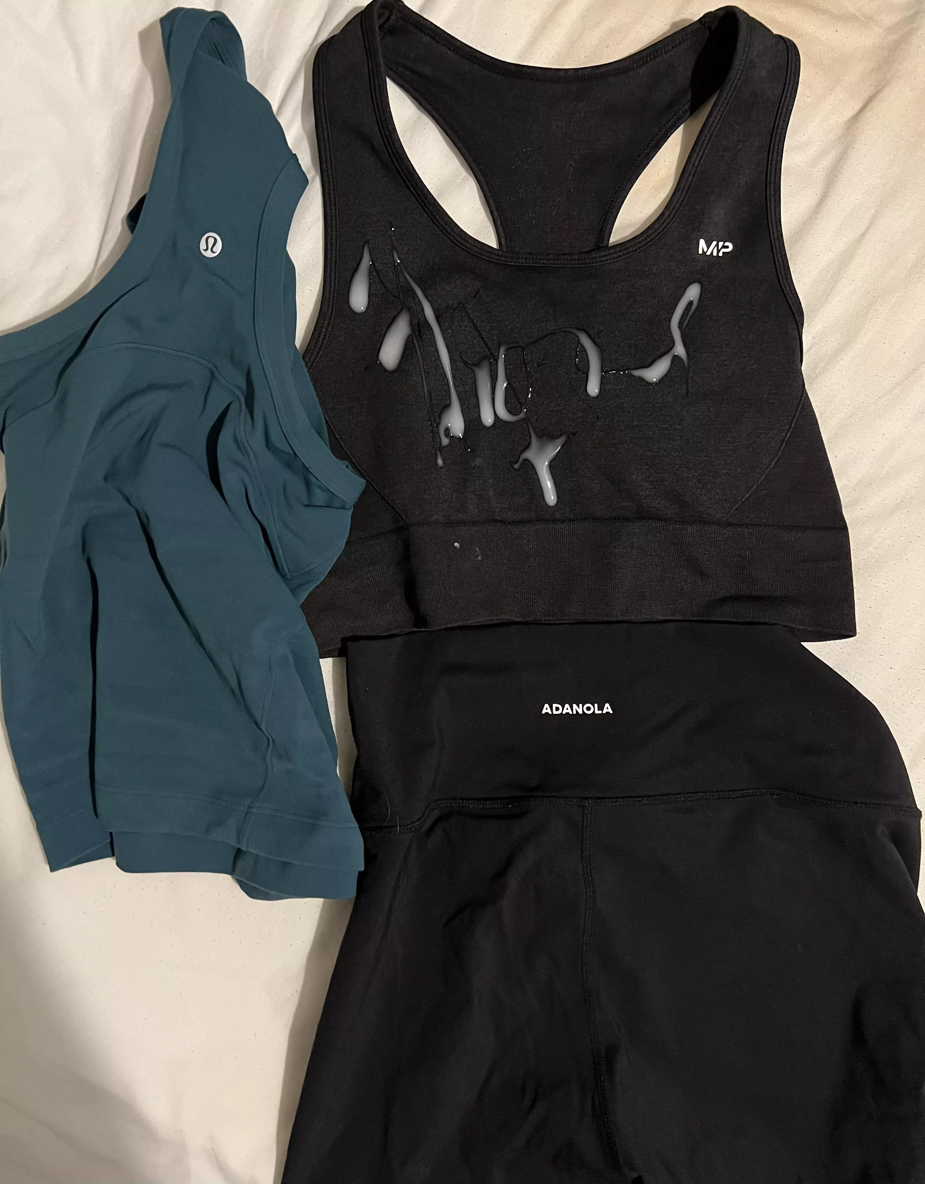 Nice big load onto my gym outfit  posted by Over-Maintenance739