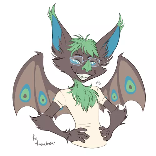 Number 92 in my 100 Furries series. (Art by me @MellowWingArt on X) Sona belongs to u/memethetics . by MellowWingArt