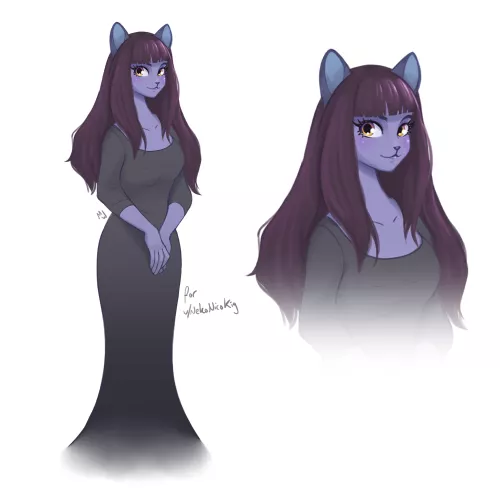 Number 93 in my 100 Furries series. (Art by me @MellowWingArt on X) Sona belongs to u/NekoNicoKig. by MellowWingArt