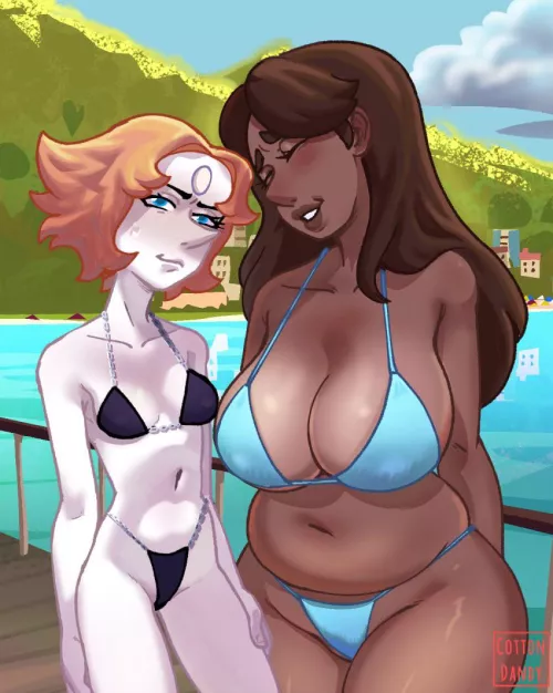 Pearl and Priyanka’s trip to the boardwalk (cottondandy) by Blue-Diamond-Enjoyer