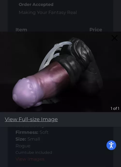Snagged myself one of the two last cumtube Taurions in his signature Color. Can’t wait to try out this big boy! by opalfoxy