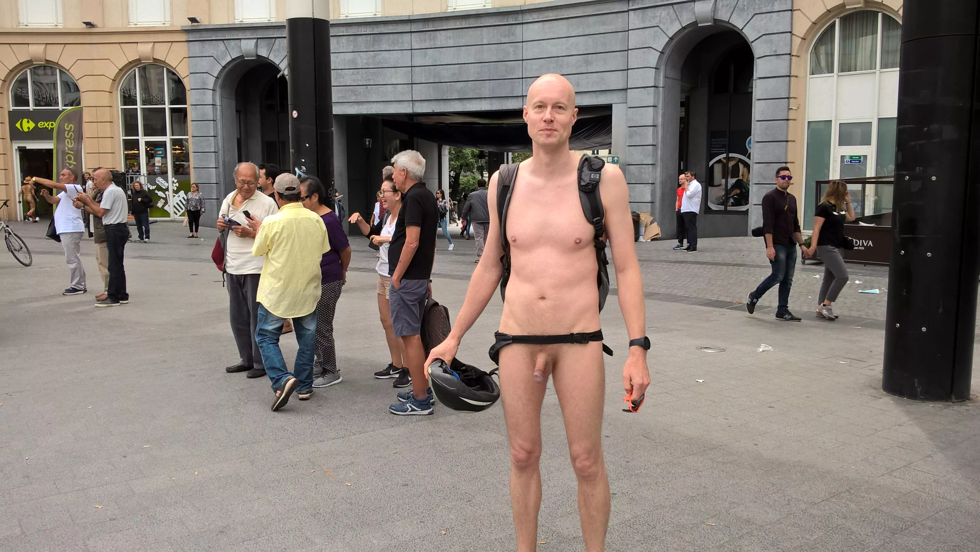 Soon I will join the World Naked Bike Ride again in Brussels, the city I work as a teacher 😎 posted by ExcellentContract677