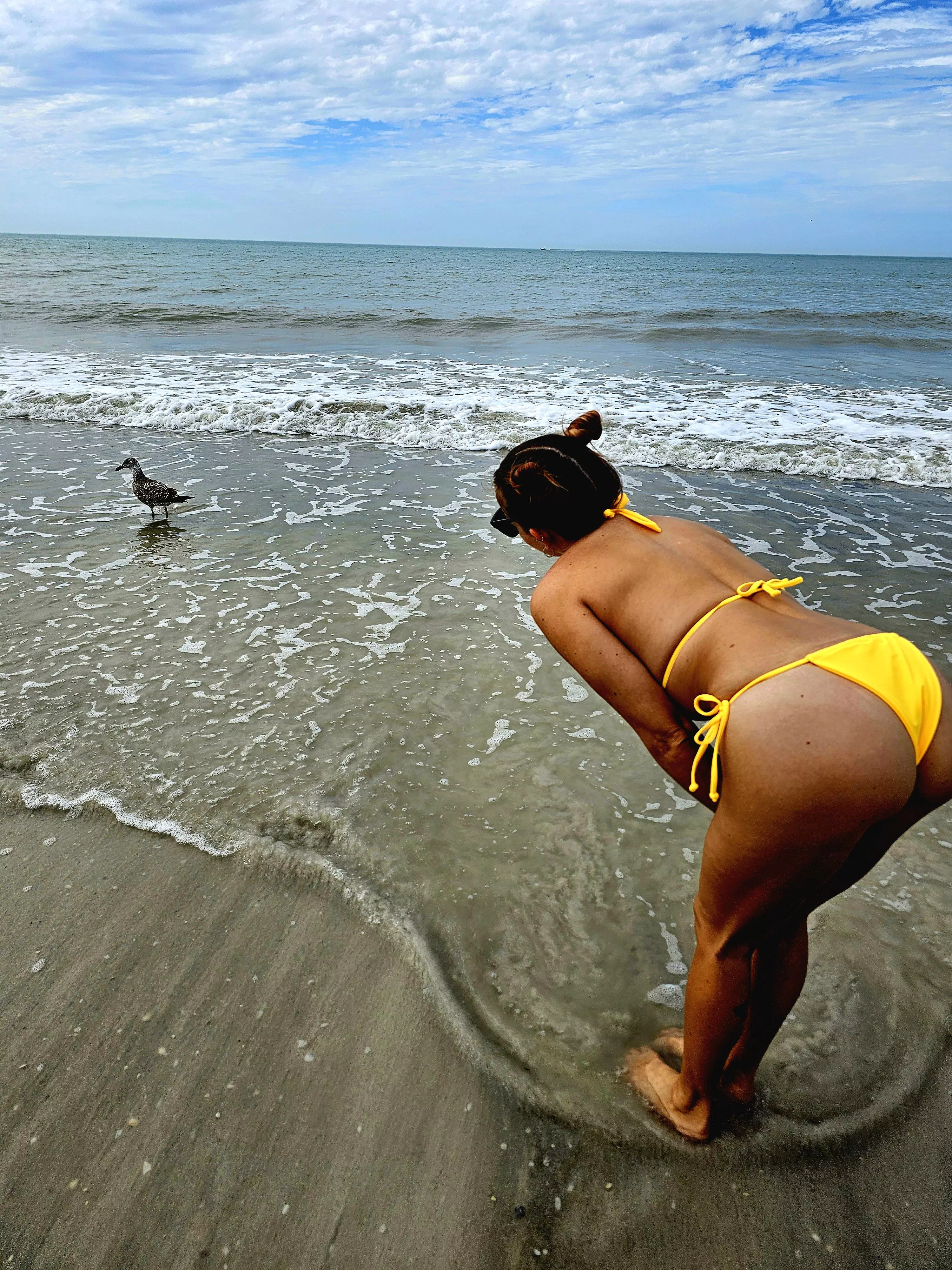 Stopping for a moment to admire nature's beauty posted by inabikini1