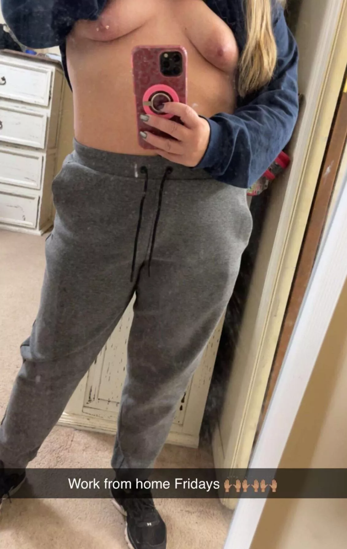 The best thing about working from home is not having to wear a bra posted by sexyswinger317