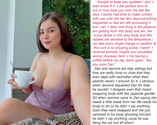 Till WHEN? Man to woman. TILL WHEN? IF you swap with your sister and you enjoying her body. Loving the attention that her body receives, all her sexy makeup along with those tight figure-hugging dress and specially those mind-blowing orgasms. But the que by GameisTalking