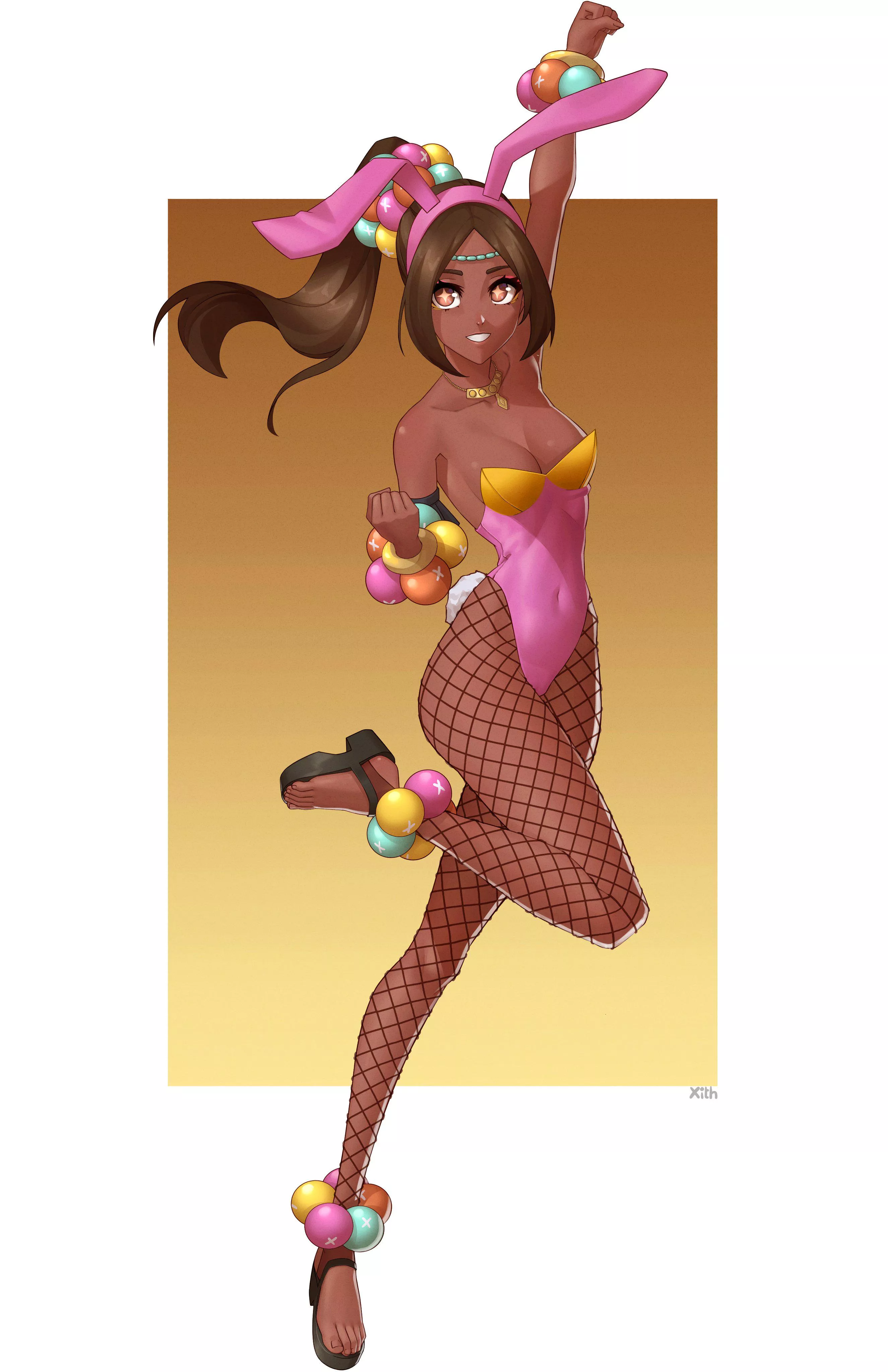 Timerra in a bunny outfit posted by LafterMastr