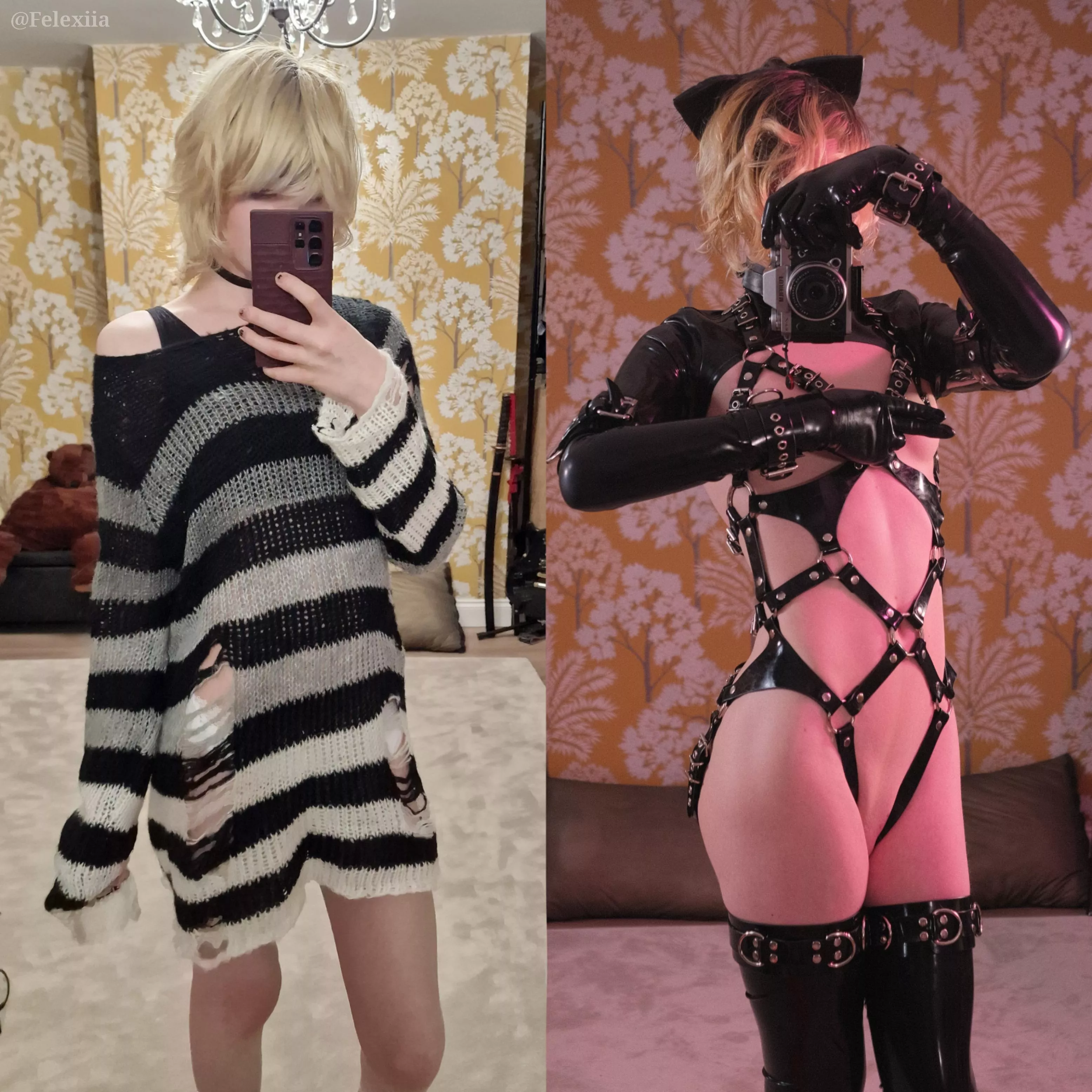 Why do the shy ones always have the kinkiest outfits?~ posted by Felexiia