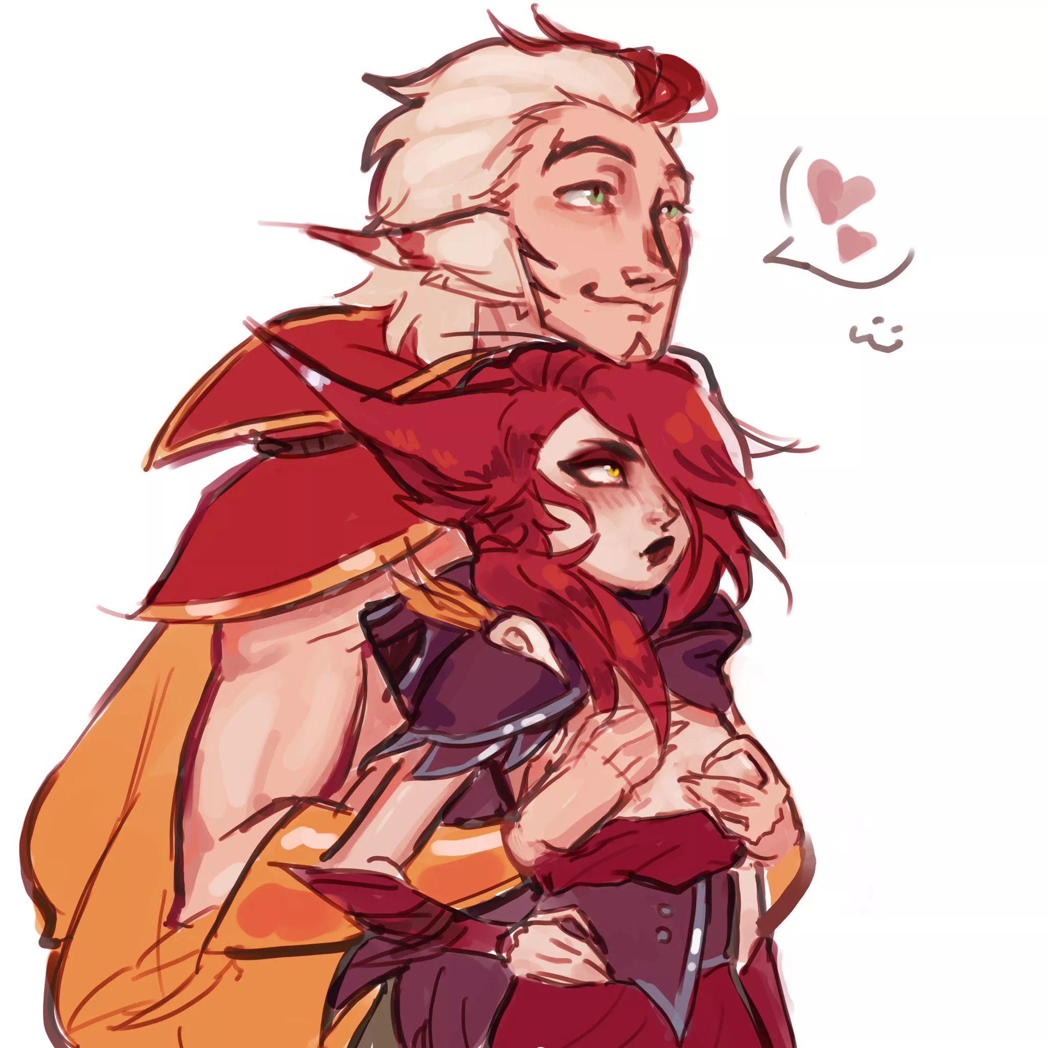 Xayah and Rakan. (K1SM3Tz) posted by Short-Ad224