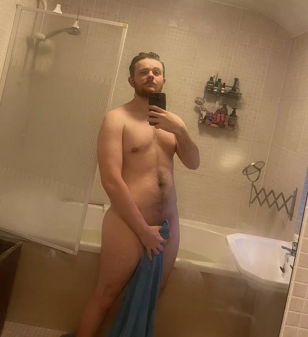 23 want a peek behind the towel? posted by Big_Contact_1344