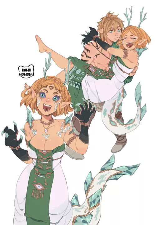 Adorable Dragon Girl Zelda [Kami Momoru] by Austind090