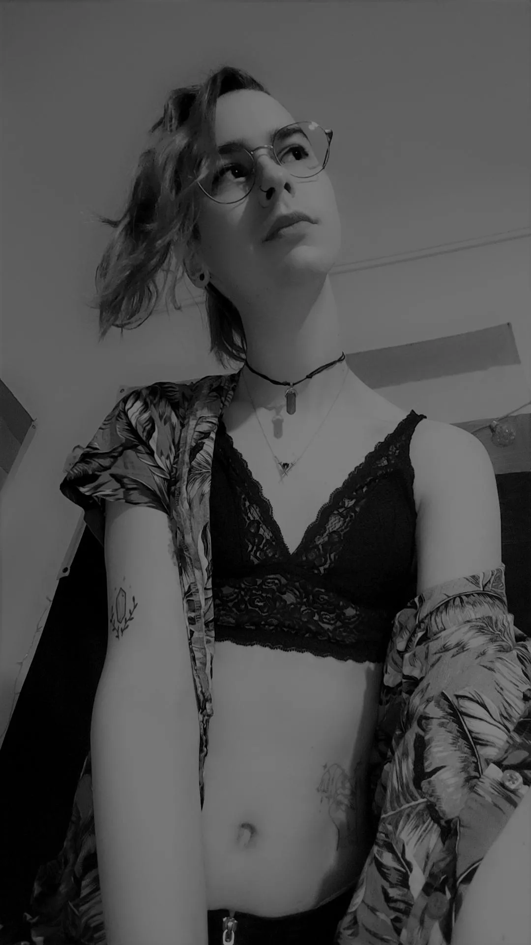 Alt babes hit different in black & white! Agreed? 🖤🤍 posted by Allie_Foxplay