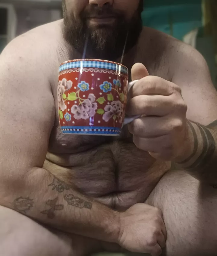Cheers hope you can join me  posted by realnakedcoffieguy