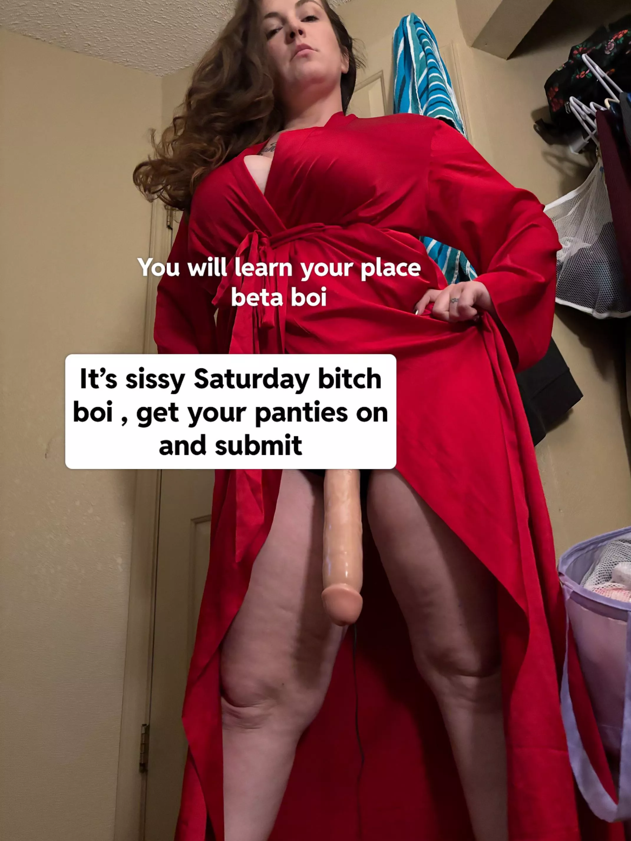 Don’t act like you don’t prance around in panties when you’re home alone cucky  posted by GoddessBrazda