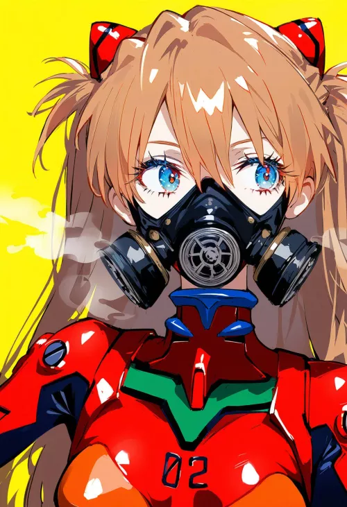 Gas Mask Asuka [Evangelion] by CheetahSperm18