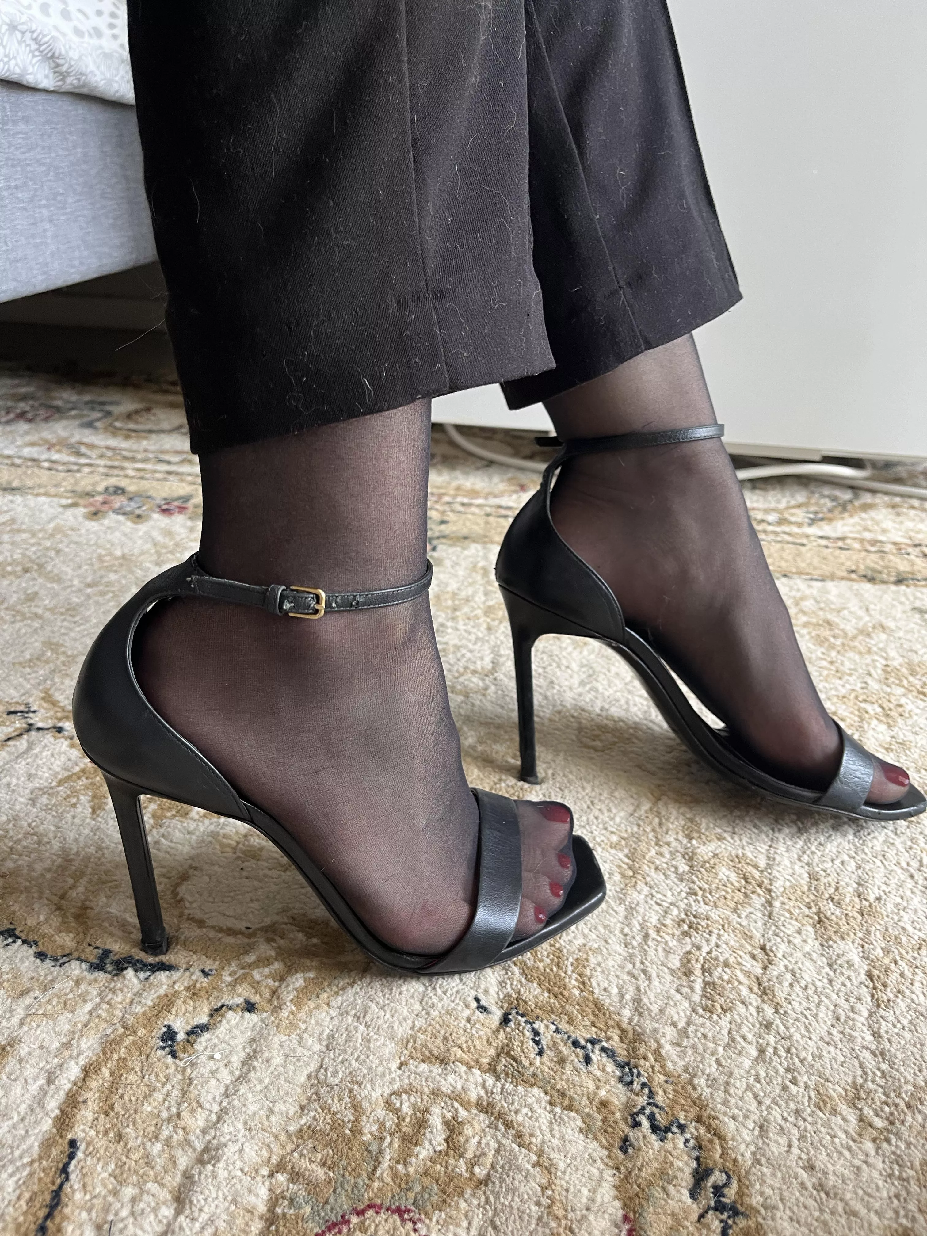 I love my Saint Laurent sandals in amber ♥️  posted by FeetOfMoria