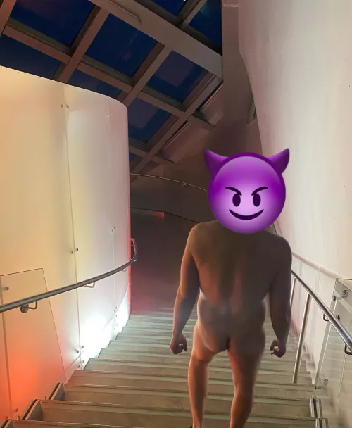 I love stairs like this because you never know who could be around the corner by NudeDevil6669