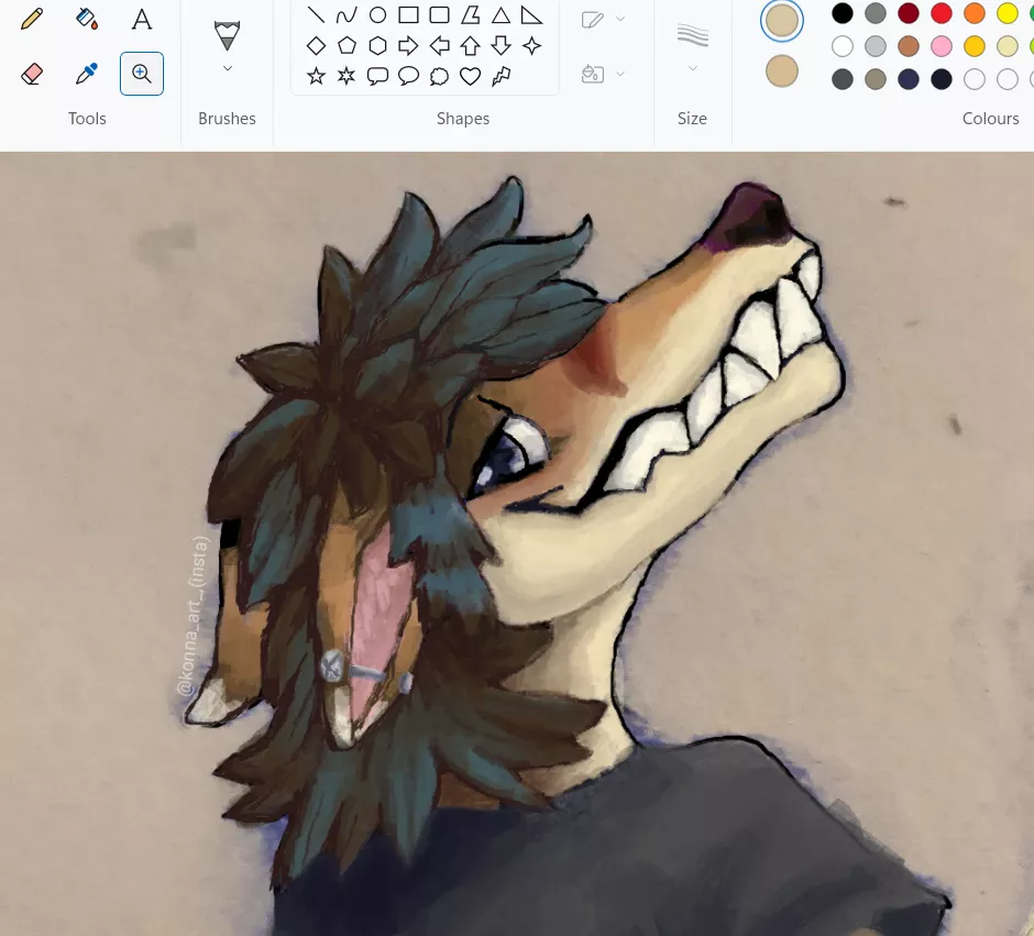 I realised that I still remember how to paint decently on MsPaint and I am kinda having a blast so here is a WIP drawing of my Sona :3 posted by Forgor_mi_passward