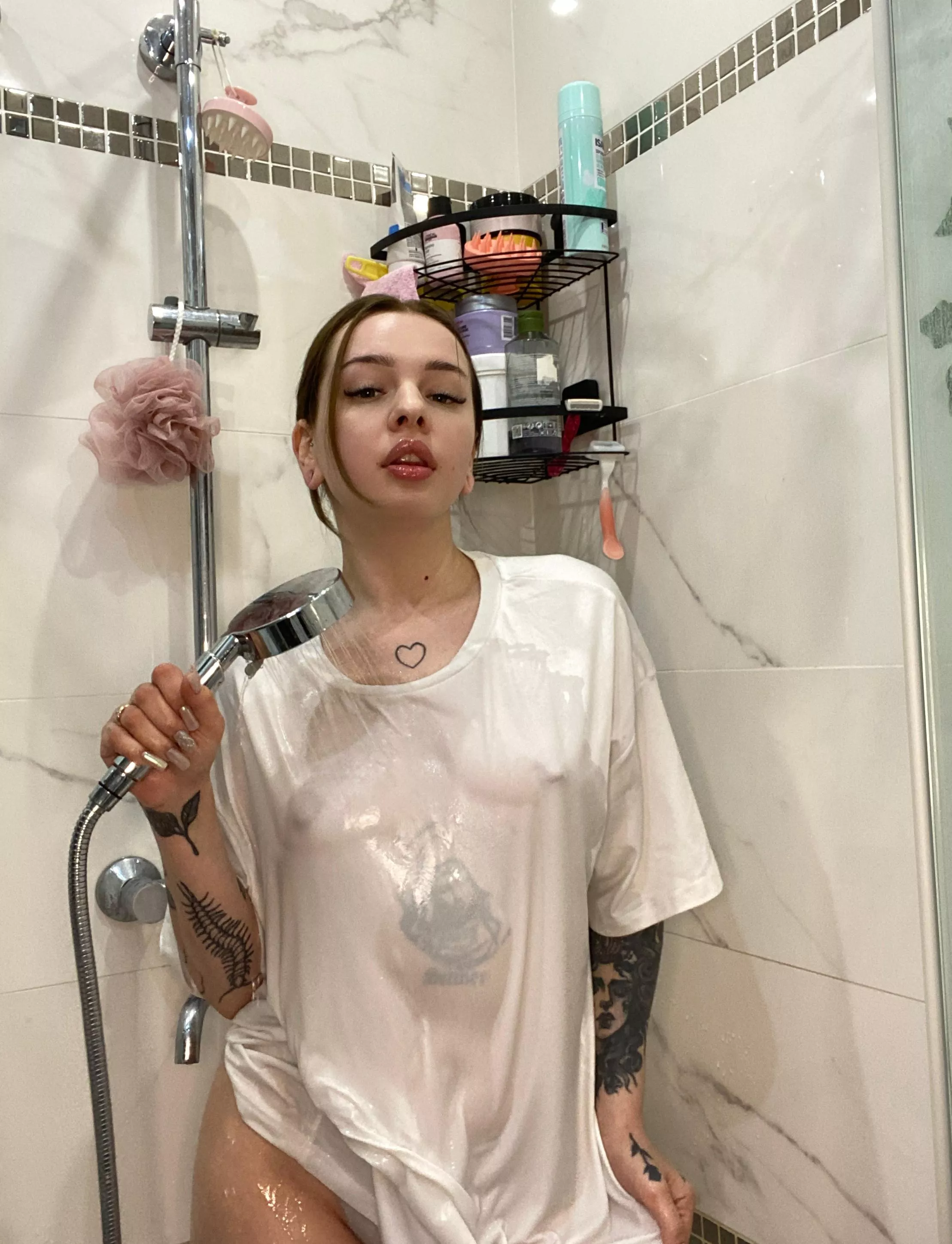 I'm all wet already even my nipples are swollen and become tastier posted by Shimmering_Girl